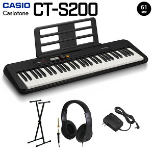CASIO CT-S200 BK ubN X^hEwbhzZbg 61 Casiotone JVIg[ JVI CTS200 CTS-200 y L[{[h dqsAm