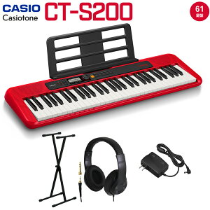 CASIO CT-S200 RD bh X^hEwbhzZbg 61 Casiotone JVIg[ JVI CTS200 CTS-200 y L[{[h dqsAm