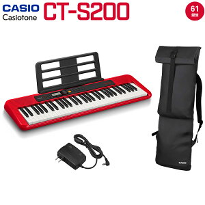 CASIO CT-S200 RD P[XZbg 61 Casiotone JVIg[ JVI CTS200 CTS-200 y L[{[h dqsAm