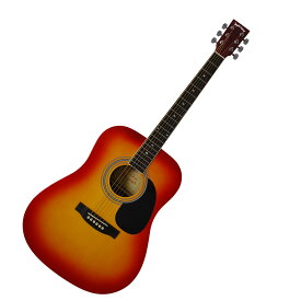 Sepia Crue WG-10 Cherry Sunburst (チェリーサンバースト) アコースティックギター ドレッドノート ソフトケース付属 セピアクルー