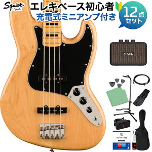 Squier by Fender Classic Vibe f70s Jazz Bass Maple Fingerboard Natural x[X S12_Zbg y[d~jAvtz WYx[X XNC[ / XNCA yS҃Zbgz