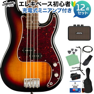 Squier by Fender Classic Vibe f60s Precision Bass 3-Color Sunburst x[X S12_Zbg y~jAvtz vVWx[X yXNC[ / XNCAz yS҃Zbgz