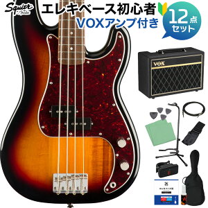 Squier by Fender Classic Vibe f60s Precision Bass 3-Color Sunburst x[XS12_Zbg yVOXAvtz GLx[X vVWx[X yXNC[z yS҃Zbgz