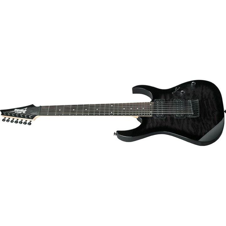 楽天市場】Gio Ibanez GRG7221QA TKS (Transparent Black Sunburst  