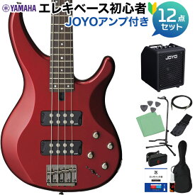 YAMAHA TRBX304 CAR (キャンディアップルレッド) ベース 初心者12点セット 【多機能アンプ付】 ヤマハ TRBX300シリーズ Candy Apple Red 【初心者セット】