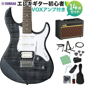 YAMAHA PACIFICA212VFM TBL エレキギター 初心者14点セット 【VOXアンプ付き】 トランスルーセントブラック ヤマハ パシフィカ