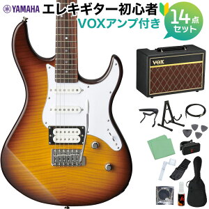 YAMAHA PACIFICA212VFM TBS �G���L�M�^�[ ���S��14�_�Z�b�g �yVOX�A���v�t���z �^�o�R�u���E���T���o�[�X�g ���}�n �p�V�t�B�J �y���S�҃Z�b�g�z