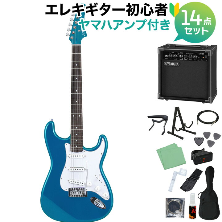 楽天市場】Photogenic ST-180 MBL エレキギター初心者14点セット