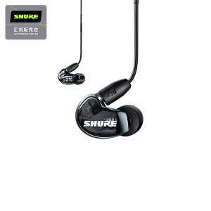 SHURE AONIC215 SE215DYBK+UNI-A (�g�����X���[�Z���g�u���b�N) ���Չ����C���z�� �L�����f�� �V���A