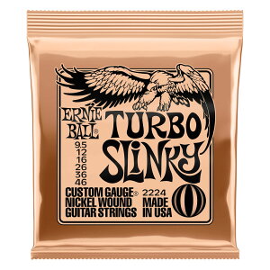 ERNiE BALL Turbo Slinky Nickel Wound Electric Guitar Strings 9.5 - 46 Gauge GLM^[ A[j[{[ P02224