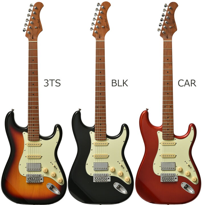 楽天市場】Bacchus BST-2-RSM/M エレキギター初心者14点セット 【VOX 