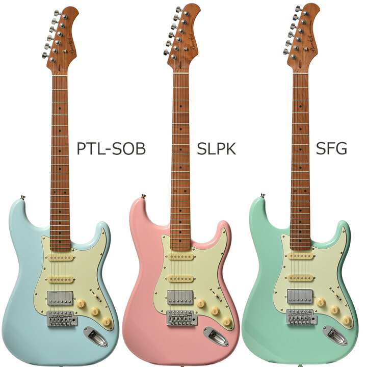 楽天市場】Bacchus BST-2-RSM/M エレキギター初心者14点セット 【VOX 