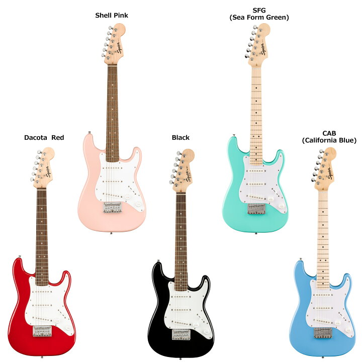 楽天市場】Squier by Fender Mini Stratocaster エレキギター初心者14 