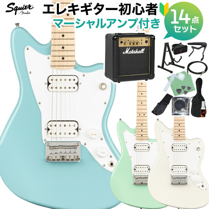 楽天市場】Squier by Fender Mini Jazzmaster HH エレキギター初心者14 