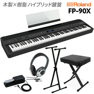 Roland FP-90X BK �d�q�s�A�m 88���� X�X�^���h�EX�C�X�E�w�b�h�z���Z�b�g ���[�����h