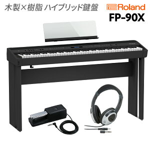 Roland FP-90X BK �d�q�s�A�m 88���� ��p�X�^���h�E�w�b�h�z���Z�b�g ���[�����h