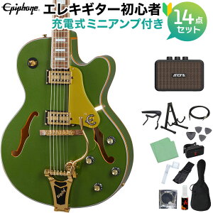 Epiphone Emperor Swingster Forest Green Metaric GLM^[ S14_Zbg [d~jAvt tARM^[ GstH yS҃Zbgz
