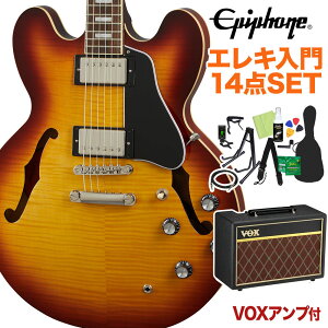 Epiphone ES-335 Figured Raspberry Tea Burst GLM^[ S14_Zbg VOXAvt Z~ARM^[ ES GstH yS҃Zbgz