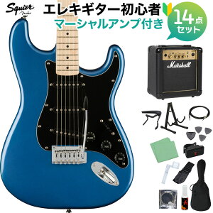 Squier by Fender Affinity Series Stratocaster Maple Fingerboard Black Pickguard Lake Placid Blue GLM^[S14_Zbgy}[VAvtz XggLX^[ XNC[ / XNCA yS҃Z