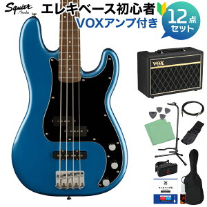 Squier by Fender Affinity Series Precision Bass PJ Laurel Fingerboard Black Pickguard Lake Placid Blue x[X S12_Zbg yVOXAvtz vVWx[X XNC[ / XNCA yS҃Zbgz