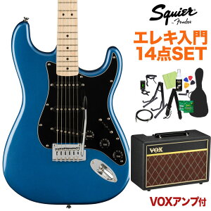Squier by Fender Affinity Series Stratocaster Maple Fingerboard Black Pickguard Lake Placid Blue GLM^[S14_ZbgyVOXAvtz XggLX^[ XNC[ / XNCA yS҃Zbgz