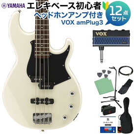 【楽天スーパーSALE限定 エントリーでP5倍】 YAMAHA BB234 VW (ヴィンテージホワイト) ベース 初心者12点セット 【ヘッドホンアンプ付】 ヤマハ BB200シリーズ Vintage White 【初心者セット】