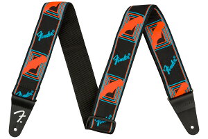 Fender Neon Monogrammed Strap Blue/Orange �X�g���b�v �t�F���_�[