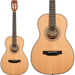 KALA KA-GTR-PLR p[[M^[ J SOLID CEDER TOP PARLOR GUITAR