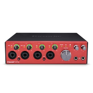 Focusrite Clarett+ 4Pre I|fBIC^[tFCX 18IN 8OUT tH[JXCg