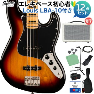 Squier by Fender Classic Vibe f70s Jazz Bass 3-Color Sunburst x[X S12_Zbg yyňԔĂx[XAvtz WYx[X yXNC[ / XNCAz yS҃Zbgz