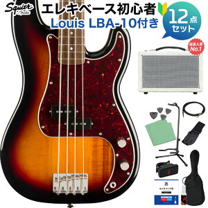 Squier by Fender Classic Vibe f60s Precision Bass 3-Color Sunburst x[X S12_Zbg yyňԔĂx[XAvtz vVWx[X yS҃Zbgz
