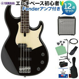 YAMAHA BB434 BL (ブラック) ベース 初心者12点セット 【Fenderアンプ付】 ヤマハ BB400シリーズ Black