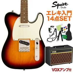 Squier by Fender Classic Vibe f60s Custom Telecaster 3-Color Sunburst GLM^[S14_Zbg yVOXAvtz eLX^[ XNC[ / XNCA yS҃Zbgz