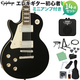 Epiphone Les Paul Standard 60s Lefthand Ebony エレキギター 初心者14点セット ミニアンプ付き レスポールスタンダード エピフォン