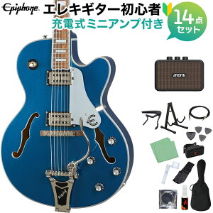 Epiphone Emperor Swingster Delta Blue Metallic GLM^[ S14_Zbg [d~jAvt tARM^[ GstH yS҃Zbgz