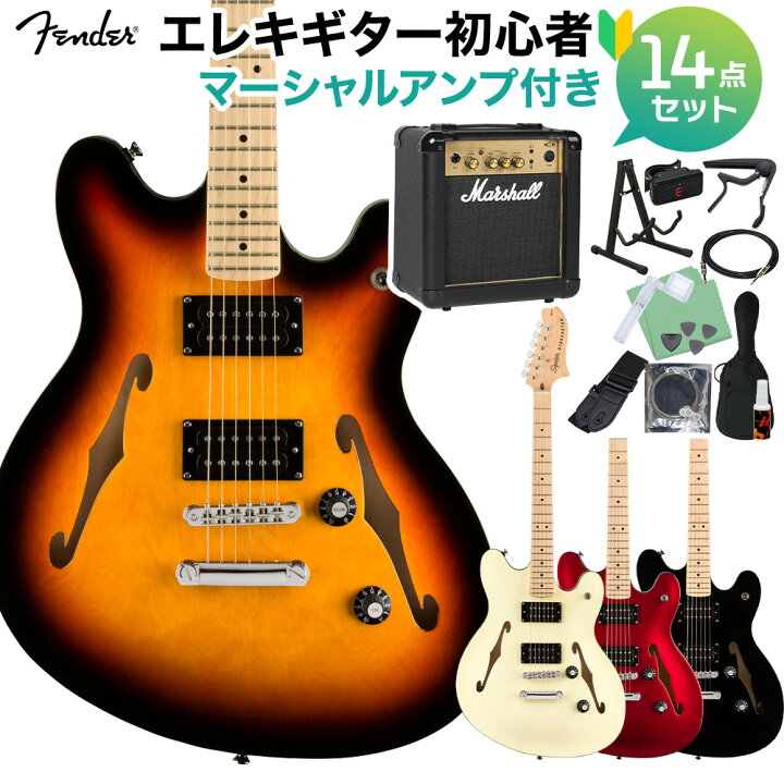 楽天市場】Squier by Fender Affinity Series Starcaster エレキギター 