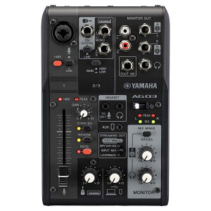 YAMAHA AG03 MK2 BlackiubNj zMp~LT[ ~LVOR\[ EFuLXeBO~LT[ }n