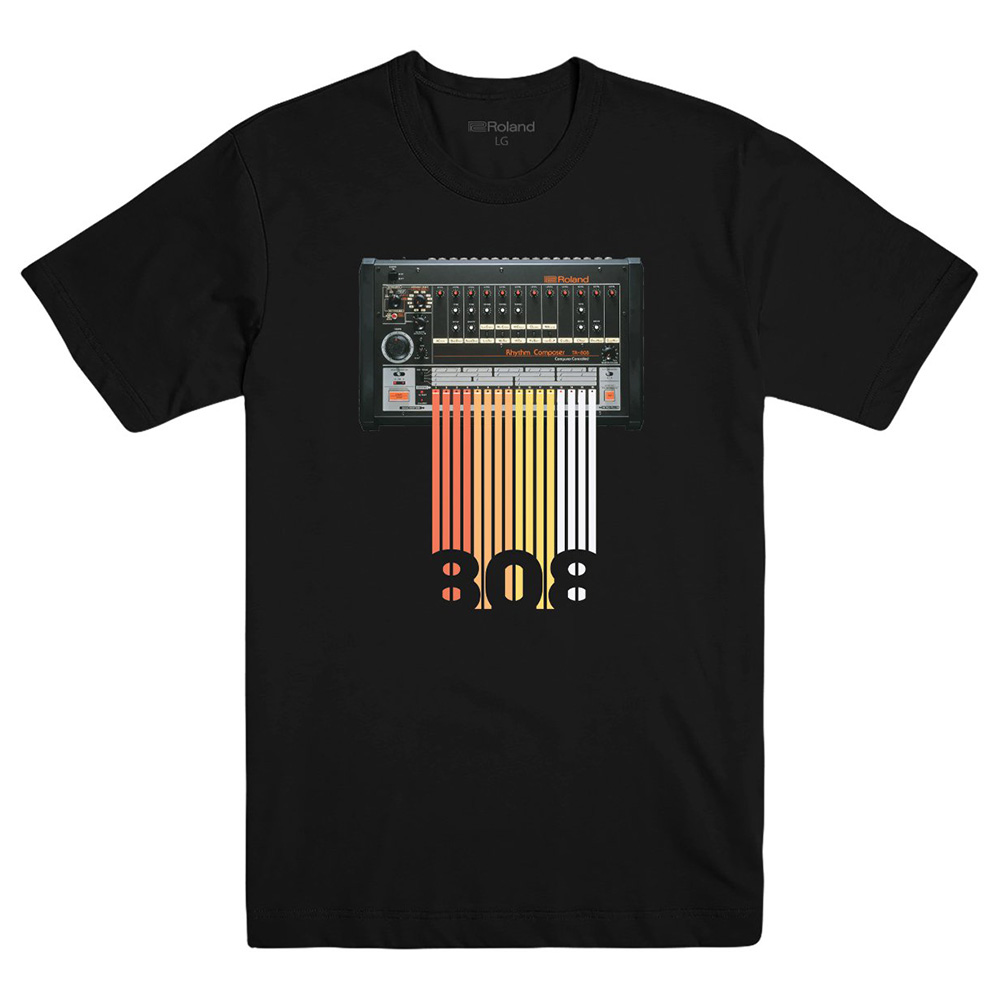 Roland TR-808 Machine Stripes T-Shirt グラフィック Tシャツ 