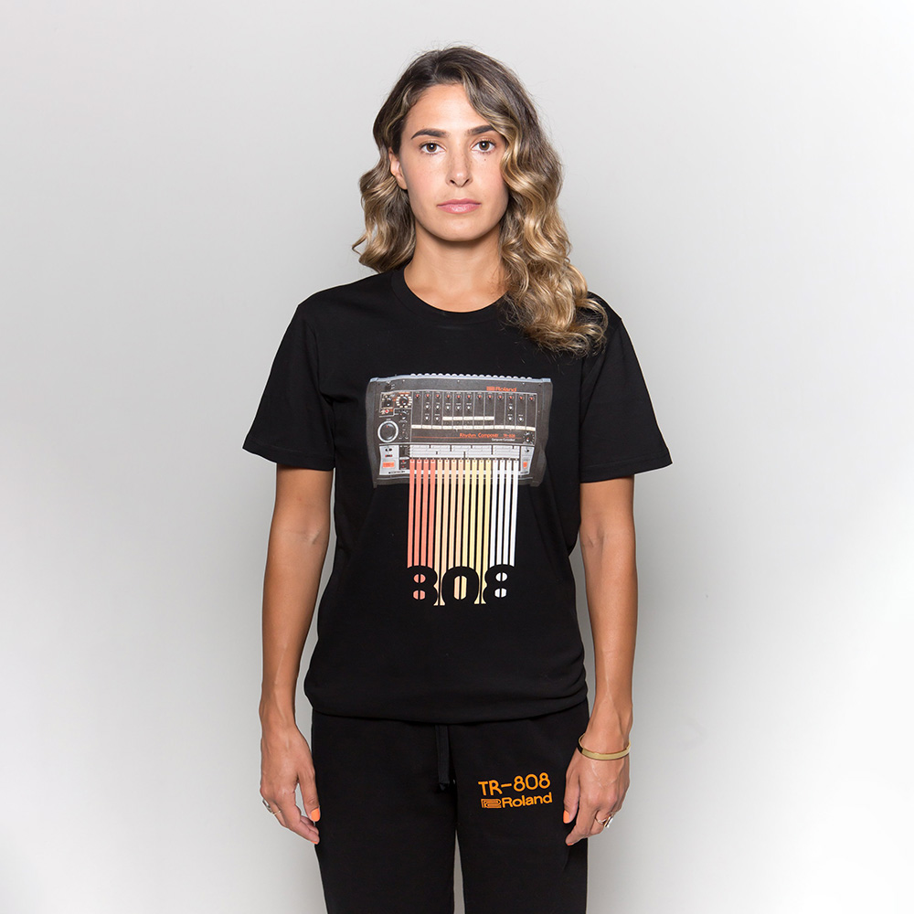 Roland TR-808 Machine Stripes T-Shirt グラフィック Tシャツ 