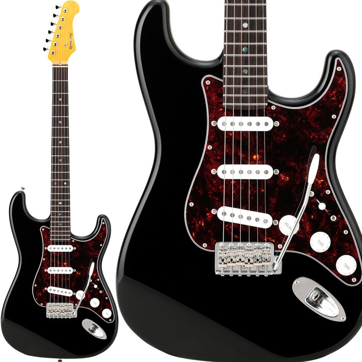 楽天市場】【純国産ギター】 HISTORY HST-Advanced Black エレキギター 