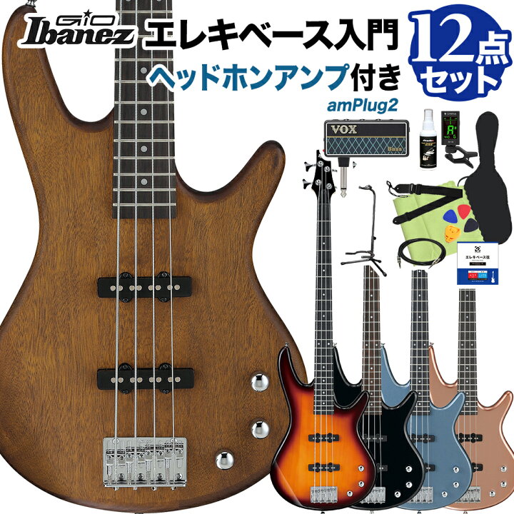 GIO Ibanez ベース 4弦 エレキベース 木目 VOXベース用ヘッドホン 