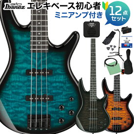 【楽天スーパーSALE限定 エントリーでP5倍】 Gio Ibanez GSR280QA ベース 初心者12点セット 【充電式ミニアンプ付】 エレキベース ジオ アイバニーズ 【初心者セット】