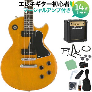 Blitz by AriaProII BLP-SPL YL エレキギター初心者14点セット【マーシャルアンプ付き】 レスポールスペシャル TVイエロー ブリッツ BLPSPL 【初心者セット】