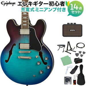 Epiphone ES-335 Figured BB �G���L�M�^�[���S��14�_�Z�b�g�y�[�d���~�j�A���v�t���z �Z�~�A�R�M�^�[ �G�s�t�H�� ES335 �y���S�҃Z�b�g�z