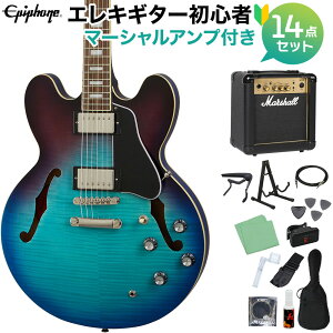 Epiphone ES-335 Figured BB �G���L�M�^�[���S��14�_�Z�b�g�y�}�[�V�����A���v�t���z �Z�~�A�R�M�^�[ �G�s�t�H�� ES335 �y���S�҃Z�b�g�z