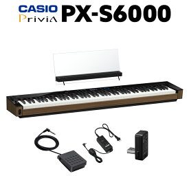 【12/25迄 4000円相当ヘッドホンプレゼント！】 CASIO PX-S6000 電子ピアノ 88鍵盤 カシオ PXS6000 Privia プリヴィア