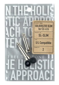 FREE THE TONE SL-SLIM-2P ソルダーレスプラグ 世界最小6.5mm厚プラグキャップ CU-416ケーブル用 パッチケーブル フリーザトーン