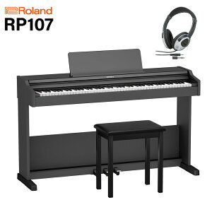Roland RP107 BK �d�q�s�A�m 88���� �w�b�h�z���Z�b�g ���[�����h RP-107�y�z���ݒu�����E����s�z