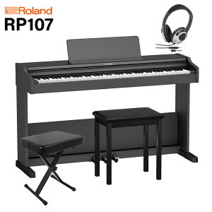 Roland RP107 BK �d�q�s�A�m 88���� �}�}�֎q�Z�b�g ���[�����h RP-107�y�z���ݒu�����E����s�z