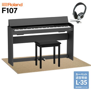 Roland F107 BK dqsAm 88 x[WՉJ[ybg()Zbg [h F-107yzݒuEsz